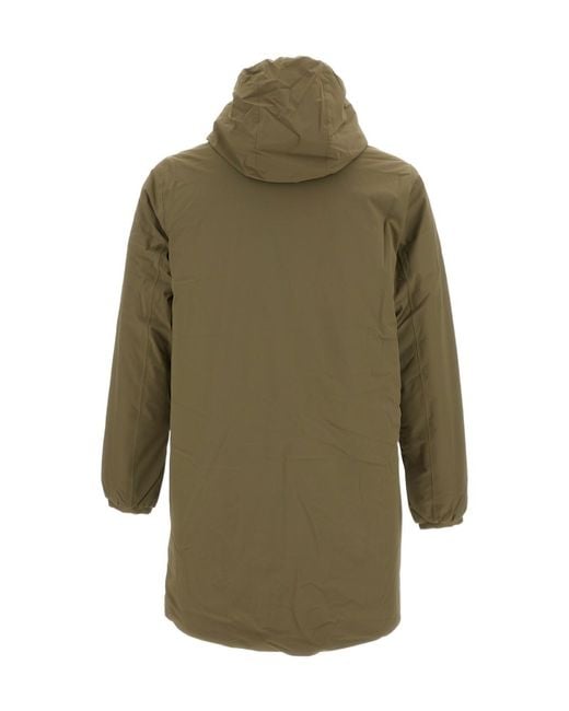 K-Way Green Jacob St Warm Reversible Jacket for men
