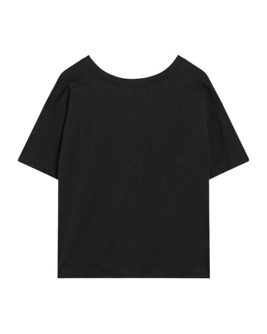 Loulou de Saison Black Faaa Lds V Neck T-Shirt