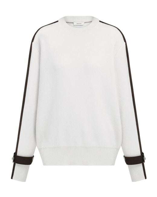 Ferragamo White Crewneck Sweater