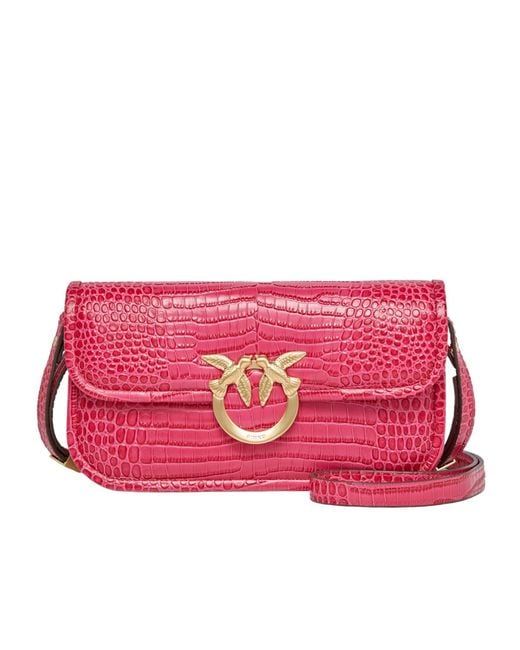 Pinko Red Flap Shoulder Bag