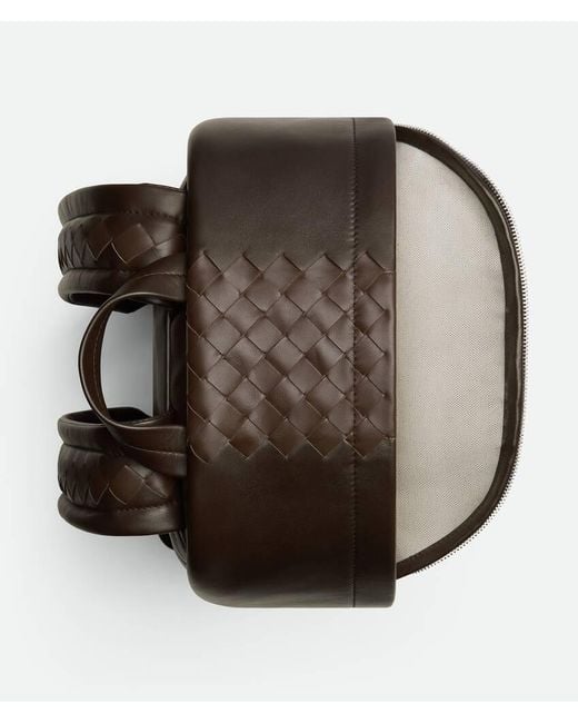 Bottega Veneta Black Intrecciato Backpack for men