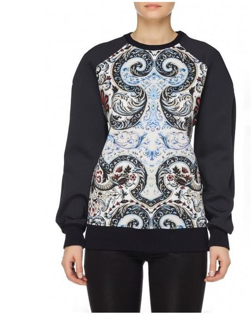 Just Cavalli Blue Round-Neck Sweater