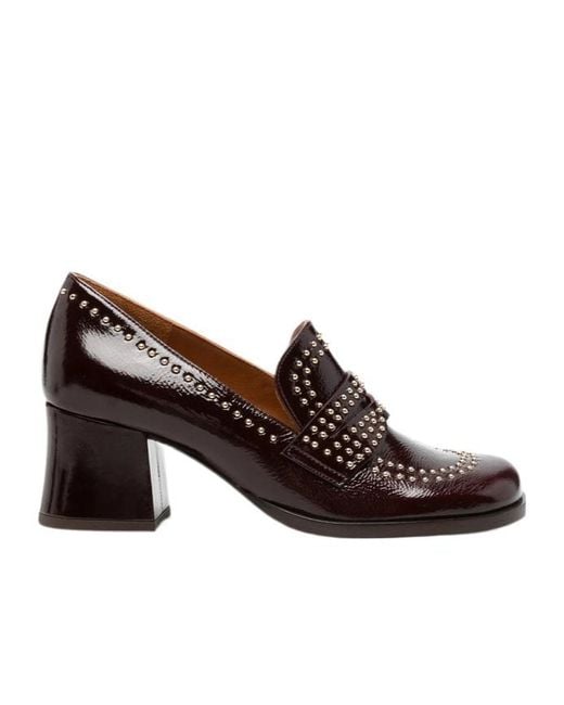 Chie Mihara Brown Round-Toe High Heels