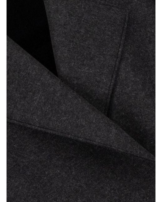 Harris Wharf London Black Long Oversized Coat