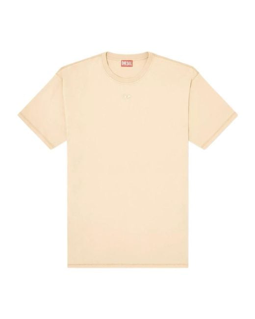 DIESEL White T-Lucien-Ihbi Crewneck T-Shirt for men