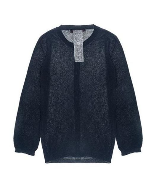 Max Mara Blue Long-Sleeved Sweater