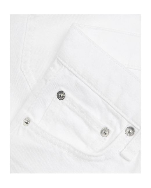 Rag & Bone White Kaia Denim Shorts
