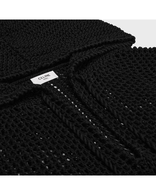 Céline Black Oversized Baja for men
