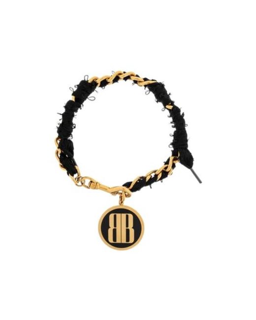 Balenciaga Metallic Round Pendant Short Necklace