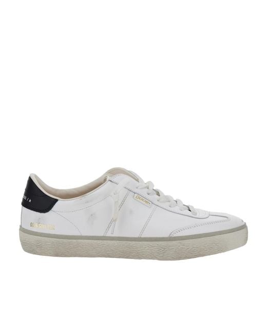 Golden Goose Deluxe Brand White Soul Star Lace-Up Sneakers for men