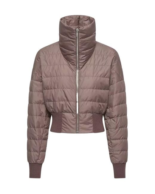 Moncler Brown Moncler Rick Owens Cropped Down Jacket
