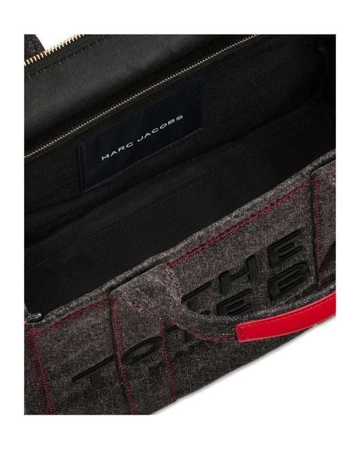 Marc Jacobs Black The Denim Medium Tote Bag