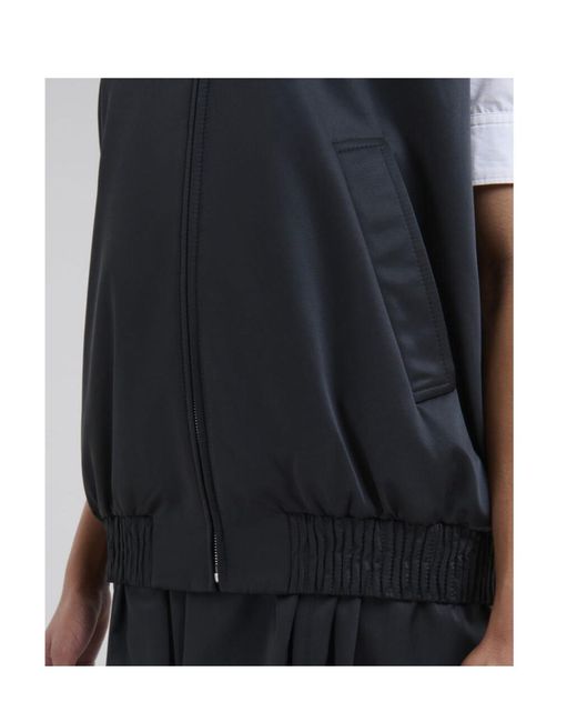Marni Black Collared Zip-Up Vest