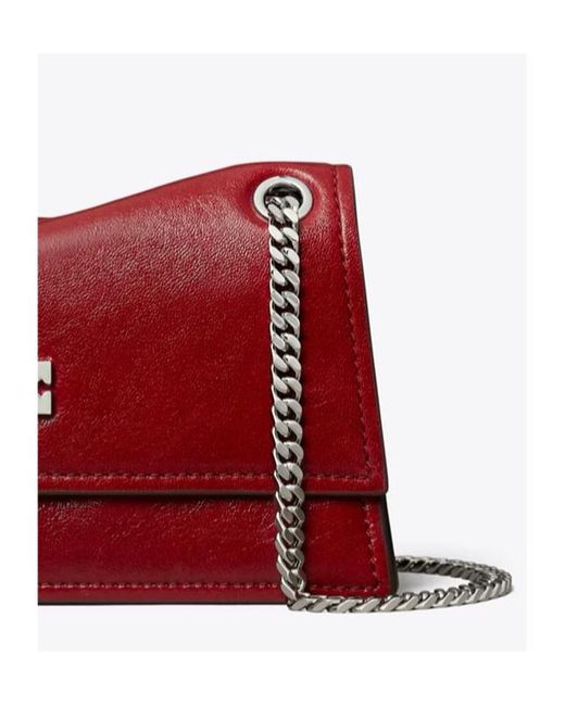Tory Burch Red Kira Small Crossbody Bag