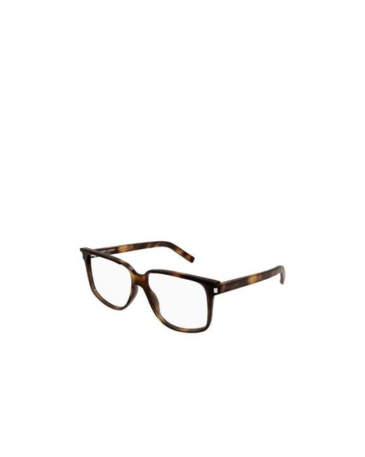 Saint Laurent White Eyewear Square Frame Glasses for men