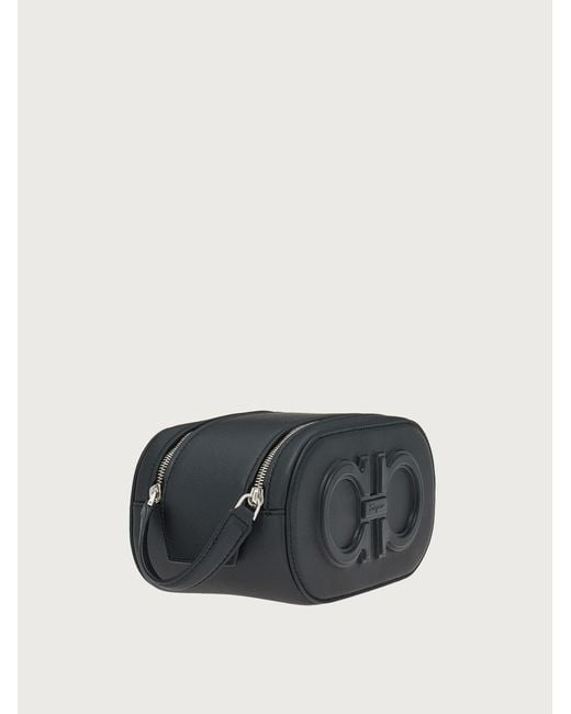 Ferragamo Black Logo Clutch for men