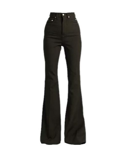 Rick Owens Black Solid Color Loose Pants