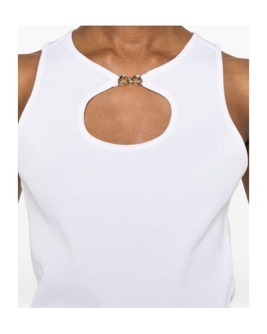 Twinset Pink Cut-Out Embellished Top