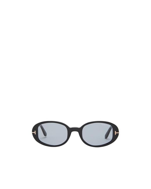 Tom Ford White Oval-Frame Sunglasses