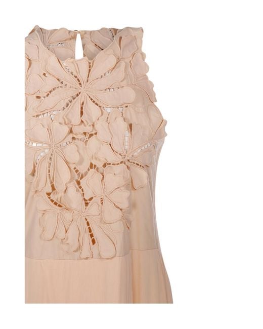 Forte_forte Natural Floral Appliqué Dress