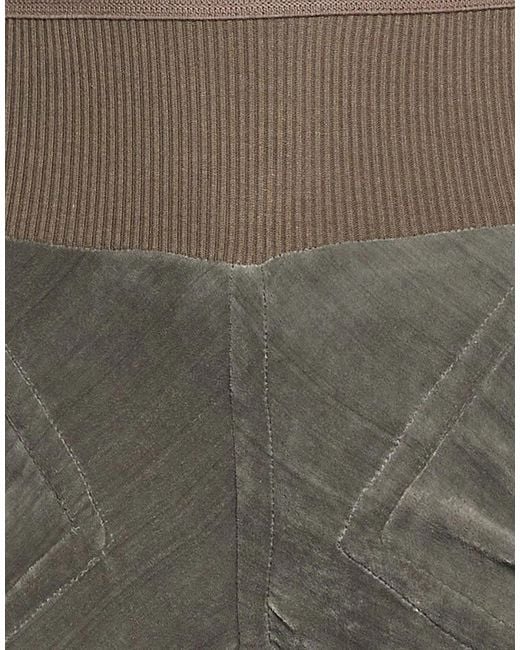 Rick Owens Gray Solid Color Flared Trousers