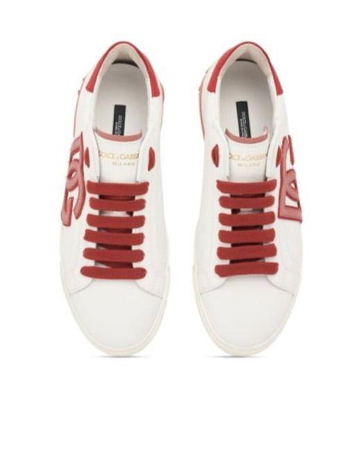 Dolce & Gabbana Pink Classic Low-Cut Sneakers