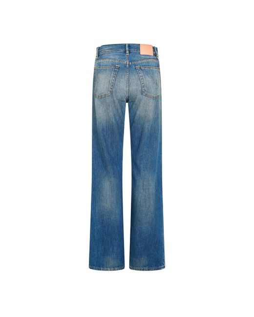 Acne Blue Wide Leg Jeans