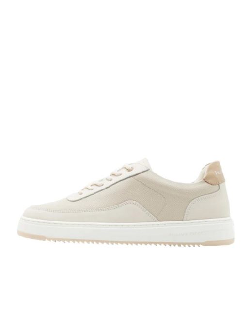 Filling Pieces White Lace-Up Sneakers for men
