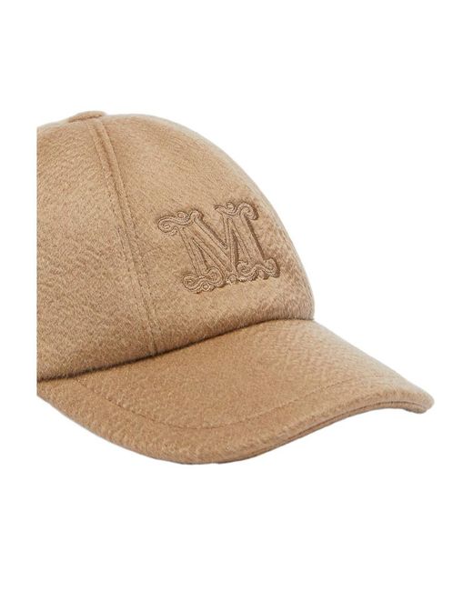 Max Mara Natural Pisa Cashmere Baseball Hat