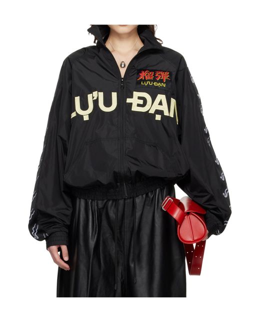 Lu'u Dan Black Windproof Long-Sleeved Ld Casual Jacket for men