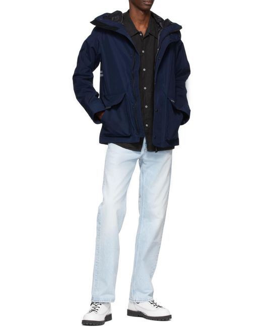 Canada Goose Blue Lockeport Hooded Jacket for men