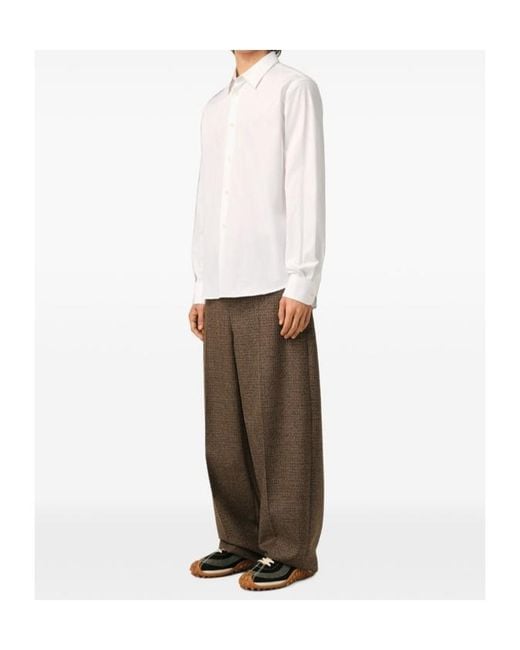 AMI White Long-Sleeved Shirt for men