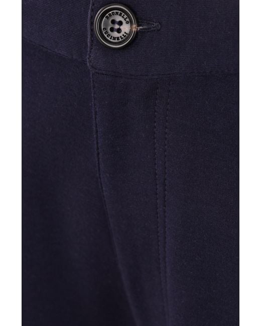Brunello Cucinelli Blue Pocket Detailed Cargo Shorts for men