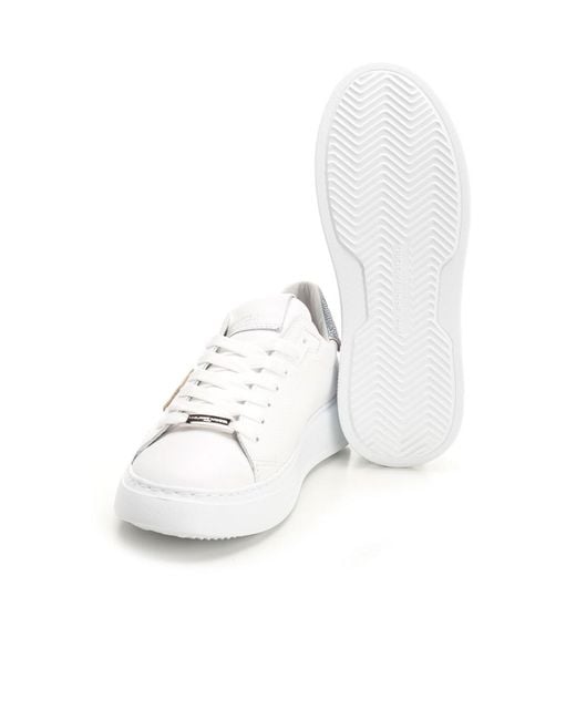 Philippe Model White Temple Low-Top Sneakers
