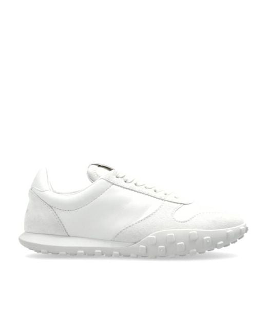Jil Sander White Moon Low-Top Sneakers