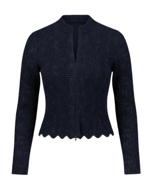 Alaïa Blue Long-Sleeved Knitwear