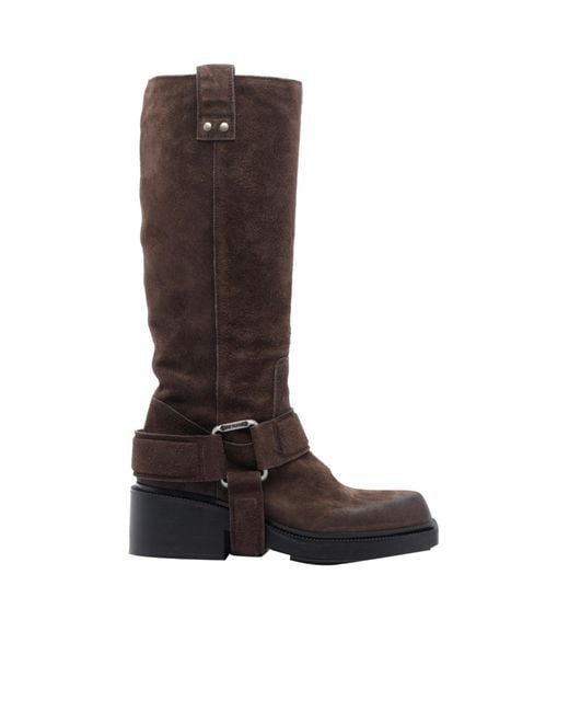 Vic Matié Brown Squared Toe Heeled Boots