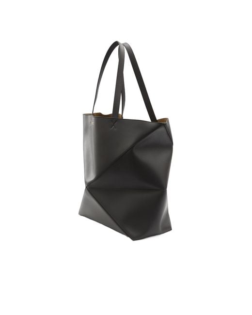 Loewe Black Puzzle Fold Top Handle Bag for men