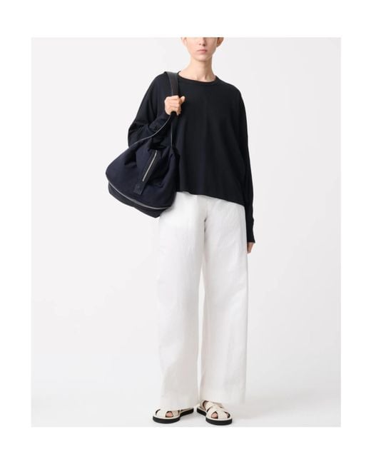 Studio Nicholson Black Loop Long Sleeved T-Shirt