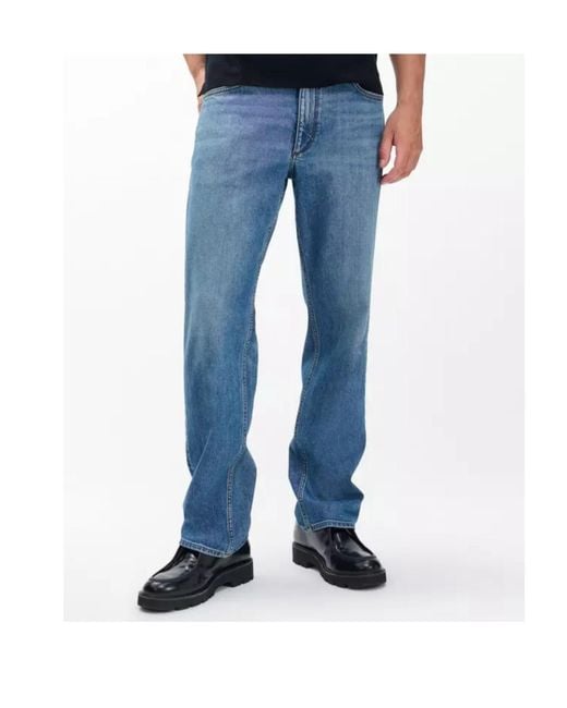 Rag & Bone Blue Fit 4 Straight Jeans for men