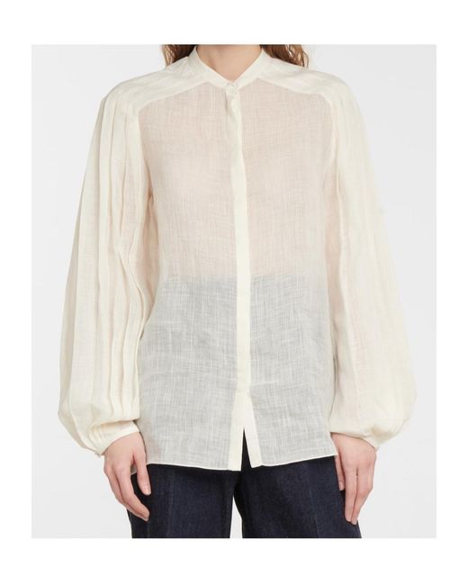 Gabriela Hearst White Long Sleeve Shirt