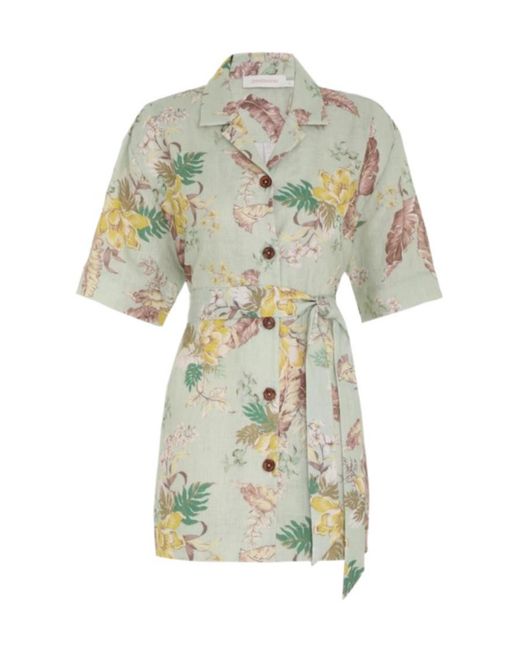 Zimmermann White Matchmaker Silhouette Shirt