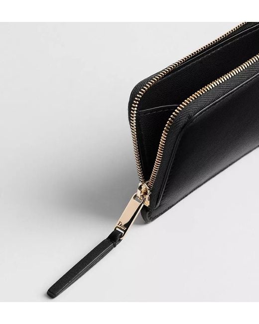 Dior Black Milly-La-Foret Cosmos Zipped Card Holder