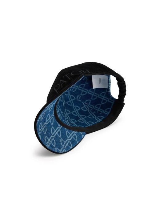 Patou Black Logo-Embroidered Baseball Cap