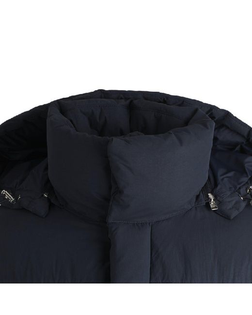 Boss Blue Casual Hooded Down Jacket for men