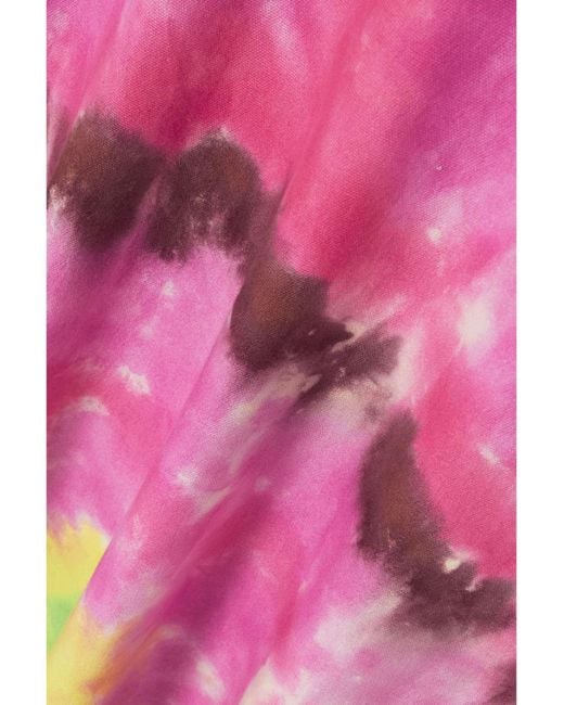 Gabriela Hearst Pink Tie-Dye Skirt