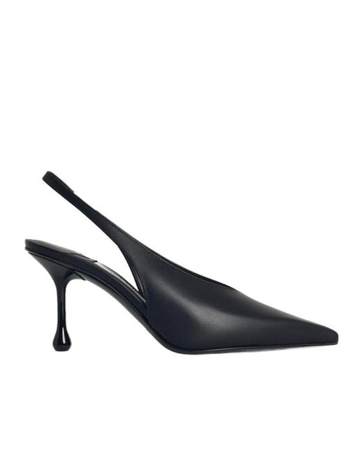 Jimmy Choo Blue Isa 80 Slingback Pointed-Toe Pumps