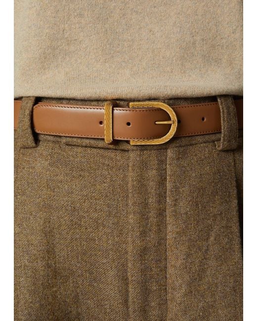 Loro Piana Brown Inlay Belt