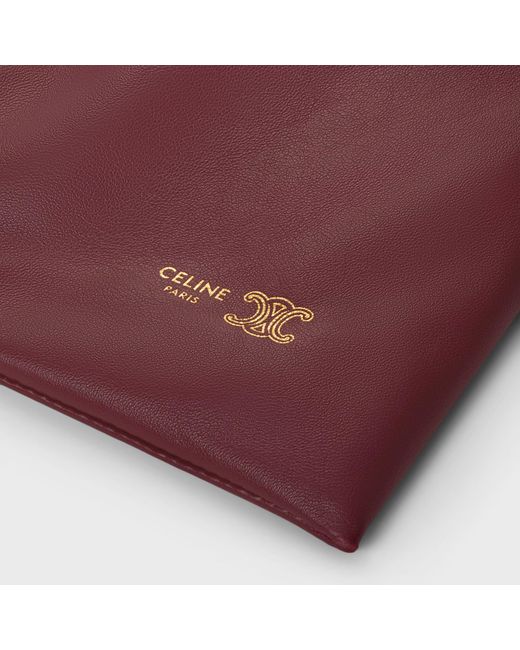 Céline Red Small Crystal Pouch