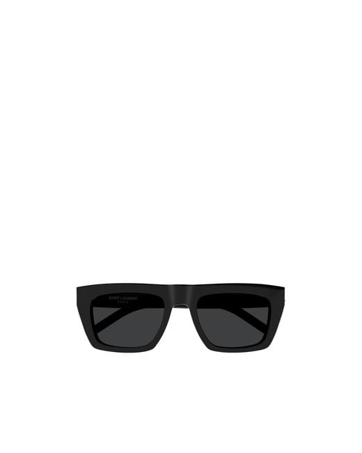 Saint Laurent Black Square Sunglasses for men